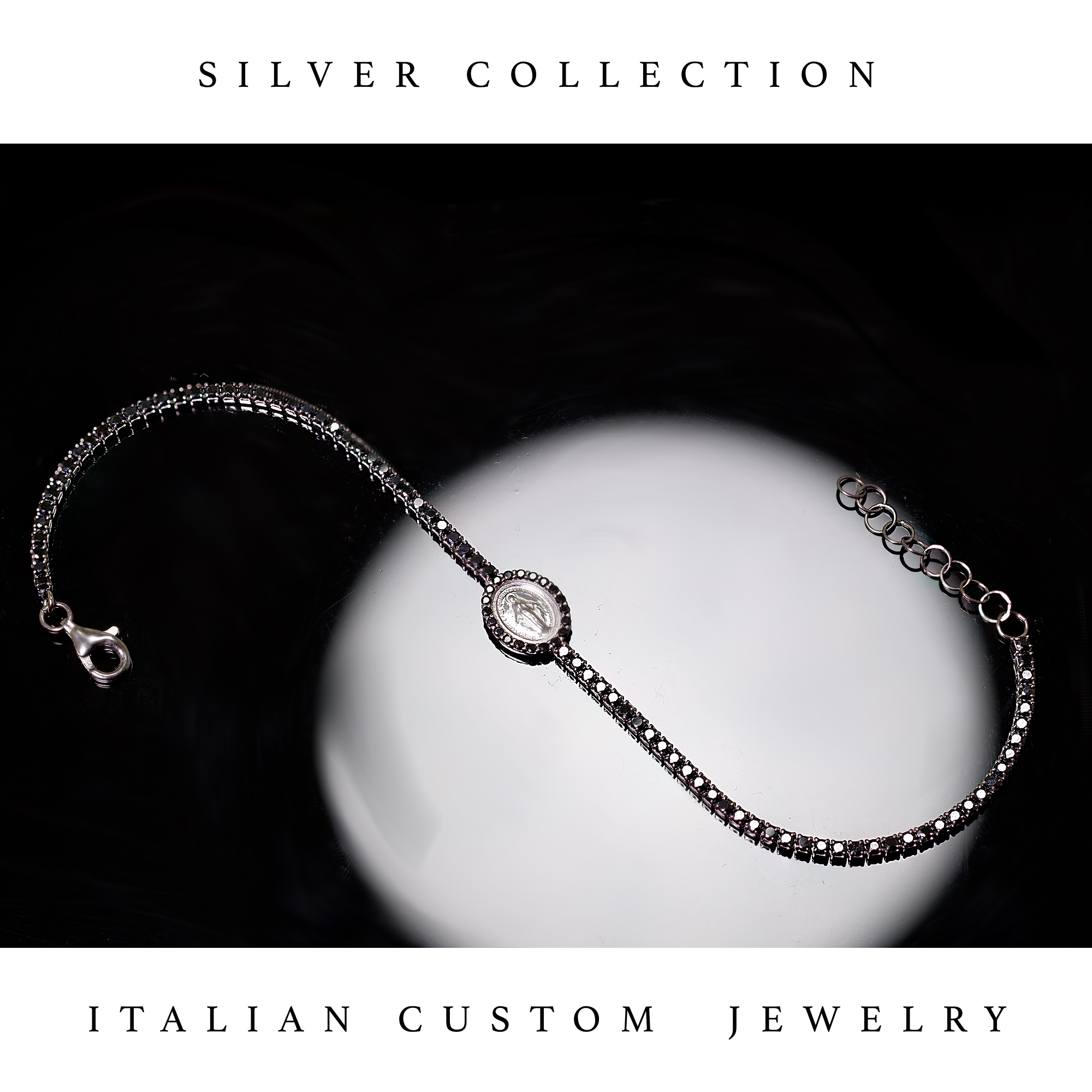 MADONNANERA BRACCIALE IN ARGENTO - immagine 1