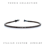 Tennis Bracelet black diamonds 2pt - Image 2