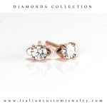 orecchini oro rosa cuoricini 0,28ct