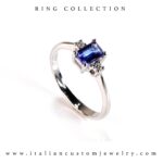 Anello con tanzanite
