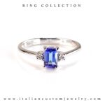 Anello con tanzanite - immagine 2