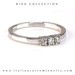 Anello Trilogy 0,18ct G VS - Image 3