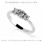 Anello Trilogy in Diamanti 0.60ct G VS1