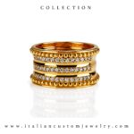 Anello Fascia oro Giallo Diamanti - immagine 2