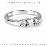 Anello Trilogy in Diamanti 0.60ct G VS1 - immagine 2
