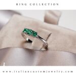 Anello Trilogy Smeraldi - immagine 5