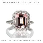 Anello Con Diamanti e Morganite