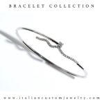 Bracciale Tennis rigido con diamanti