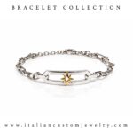 Bracciale In  Argento Con Rosa Venti