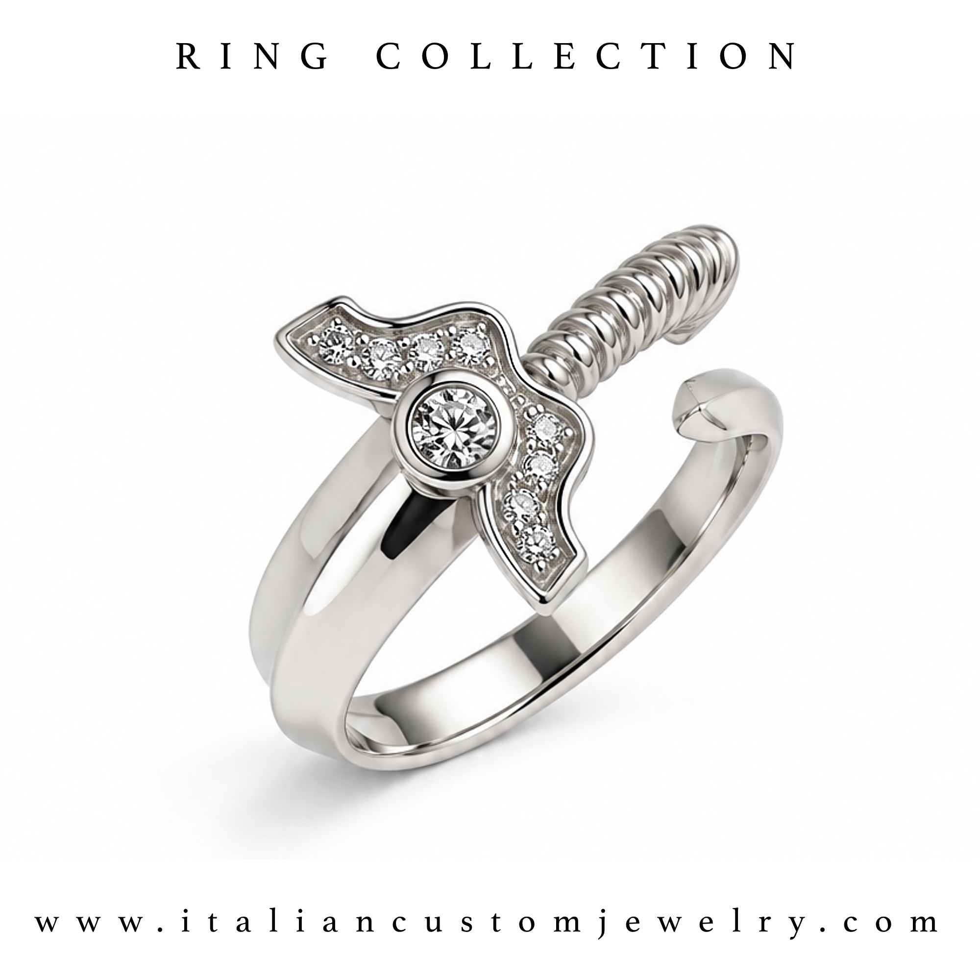 m1 Anello in Argento Spada - Image 1
